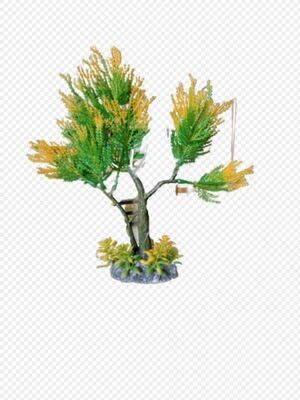 UD AQUARIUM Artificial Plastic Plants Decoration(Size 20*15*20cm)Tree