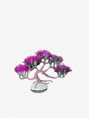 UD AQUARIUM Artificial Plastic Plants Decoration (Size 20*15*15 cm) Purple color