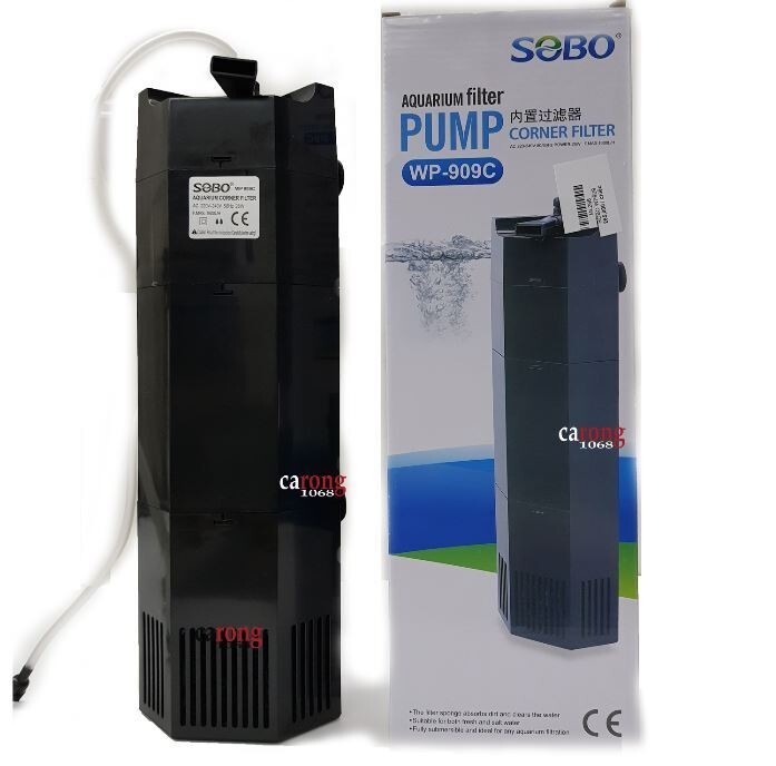 SOBO Aquarium Internal Corner Filter WP909C Power 28W 1600 L/hr