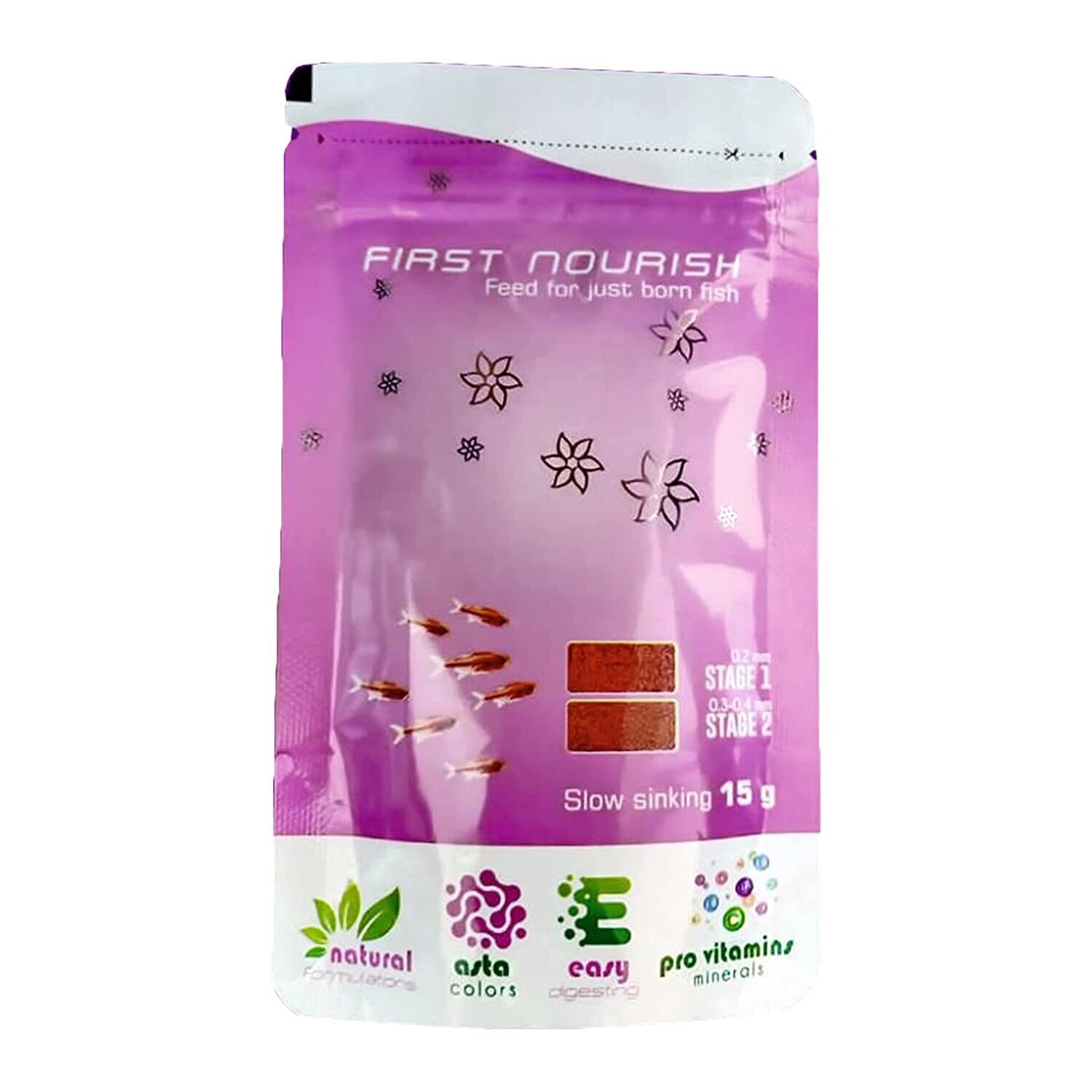 Powder Baby Fish Food Stage 1 & 2 2 Packs (15g +15g) For All
