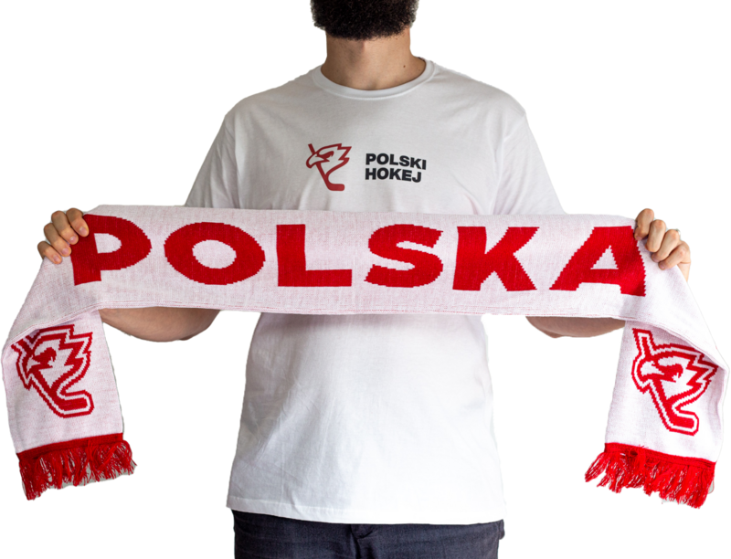 Szalik biało-czerwony