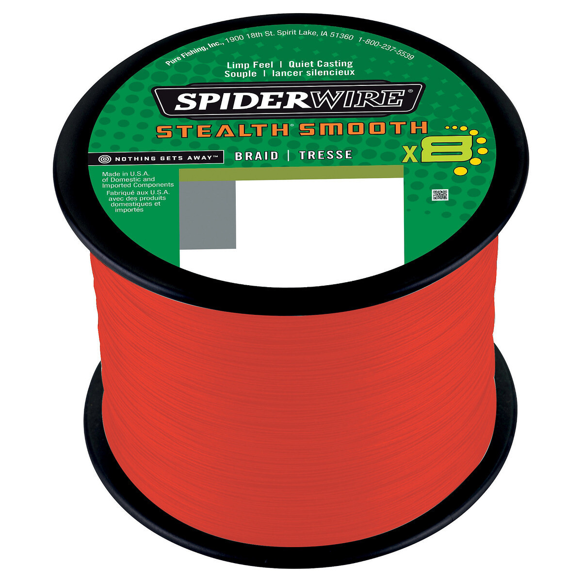 Spiderwire Stealth Smooth8 Code Red 2000 M 0,39mm 102lb