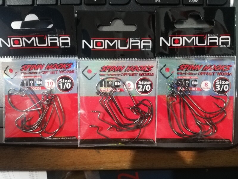 NOMURA CAROLINA WORM Spin Hooks