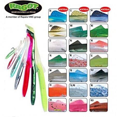 Ragot Raglou 85mm Original PP Silicone Eel – Pear Purple, Artificial Towing Fishing Lure