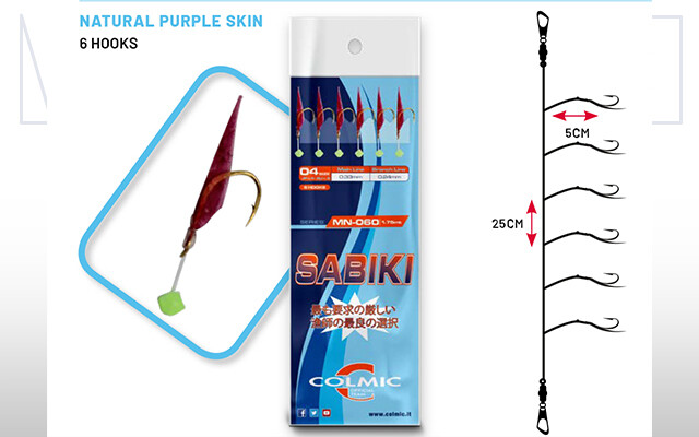 SABIKI COLMIC MN-060 N. 4 - 1,75mt (6 hooks)