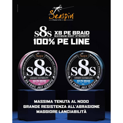 SEASPIN S8S X8 PE BRAID mt300