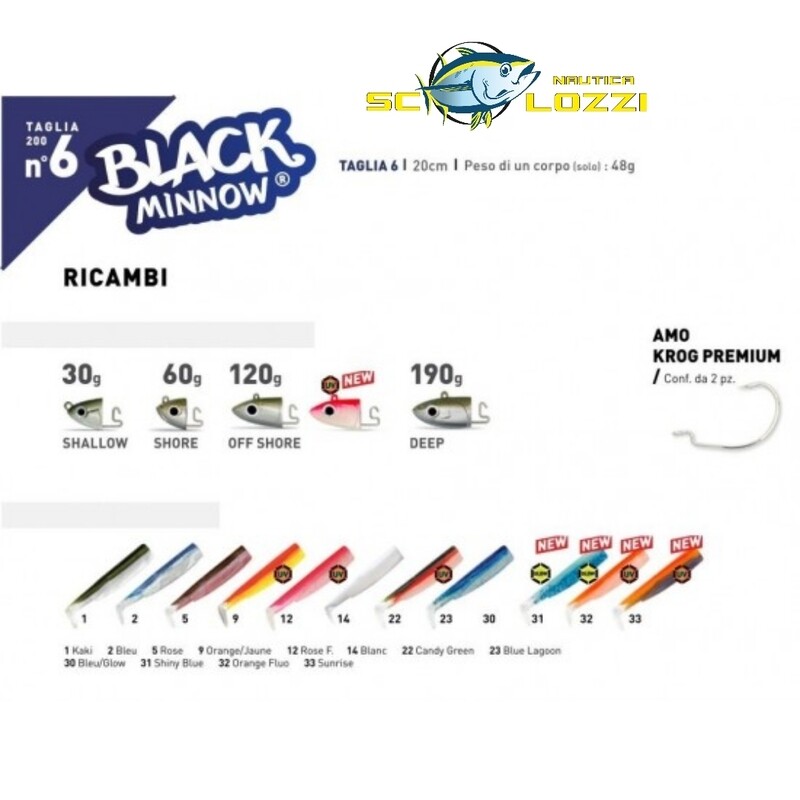 Fiiish Black Minnow Misura 6