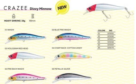 ATEC CRAZEE DIZZY MINNOW 90MM 28gr
