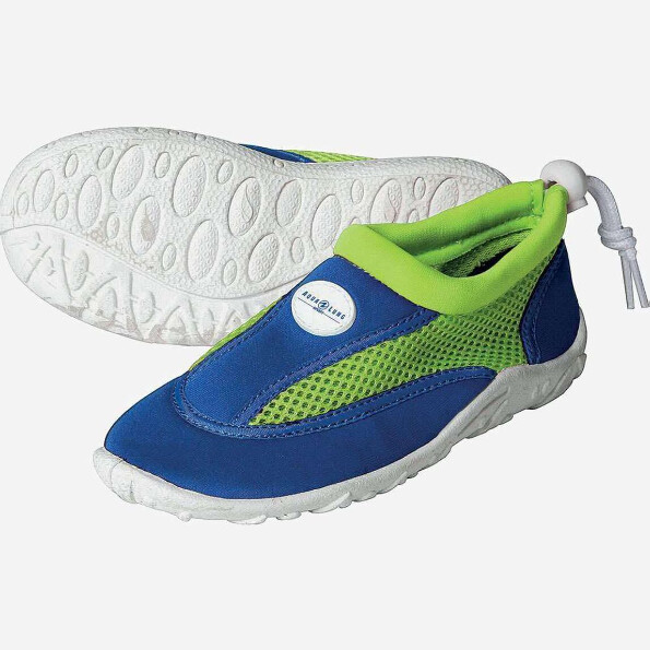 Cancun Junior - scarpe da acqua. Col. Blu reale/Verde brillante