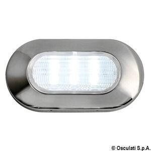 Luce di cortesia ovale 6 LED bianchi