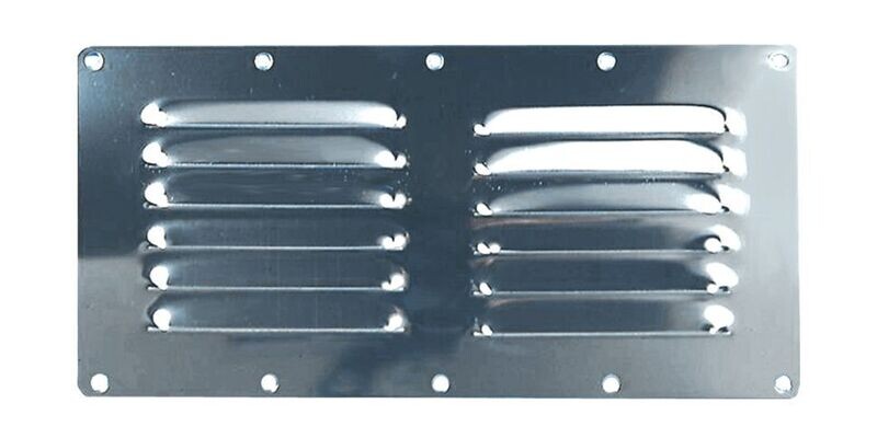 PRESA D'ARIA IN ACCIAIO INOX 230x115mm