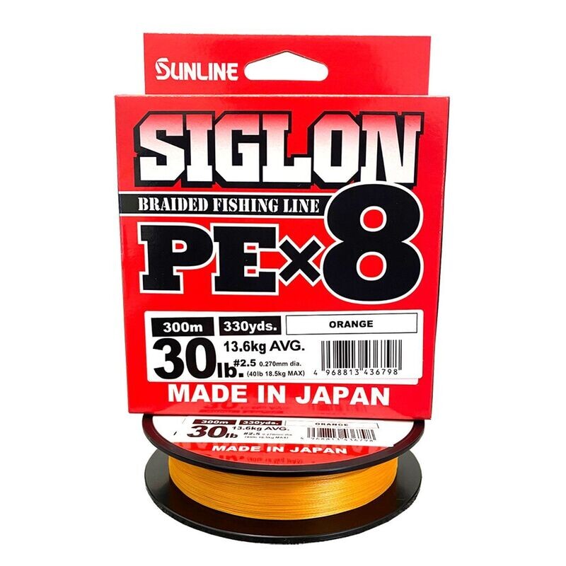 SUNLINE SIGLON PE X8 ORANGE 300M.