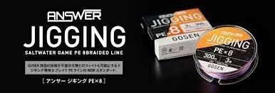 Gosen ANSWER Jigging X8 300mt
