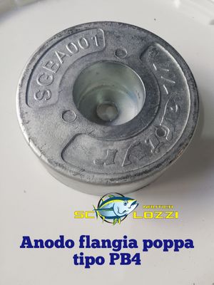 ANODO FLANGIA POPPA ZINCO TIPO PB4