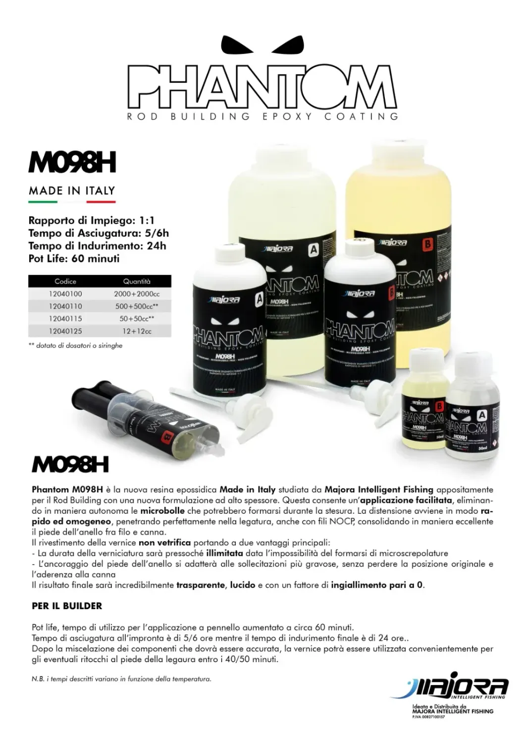 PHANTOM EPOXI BICARTUCCIA A+B 12+12 ML