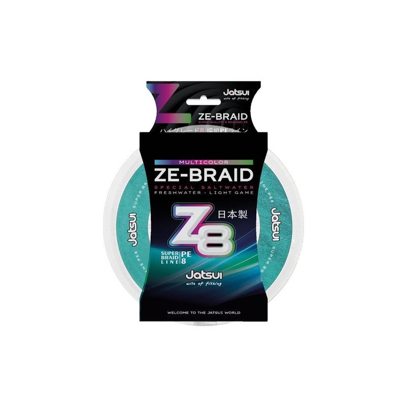 JATSUI ZE-BRAID Z8 MULTICOLOR 300mt