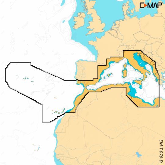 CARTOGRAFIA DISCOVER X MED.OCCIDENTALE, AZZORRE