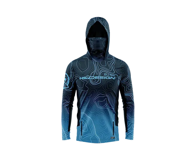 Felpa T-shirt Ocean Performance Bathymetry