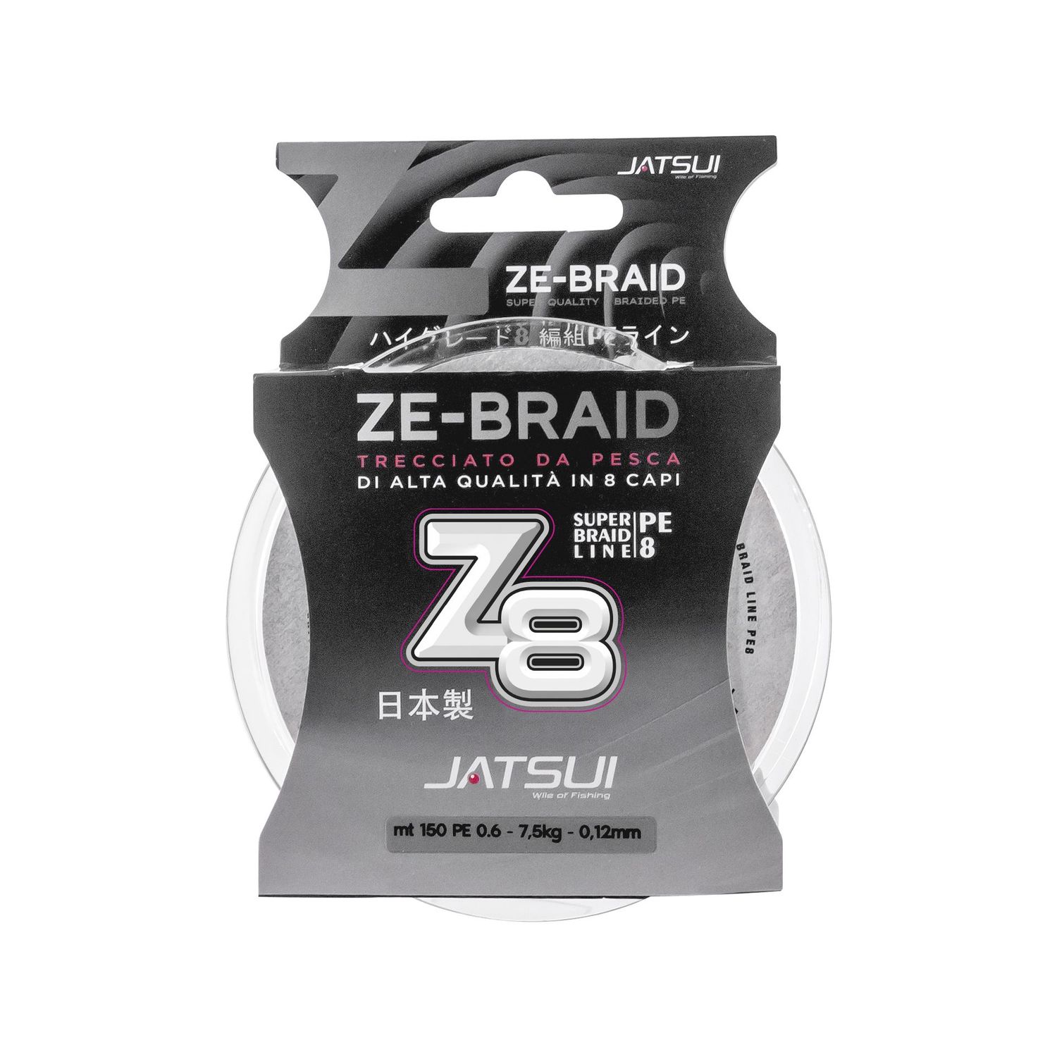 JATSUI ZE-BRAID Z8 SILVER 150mt