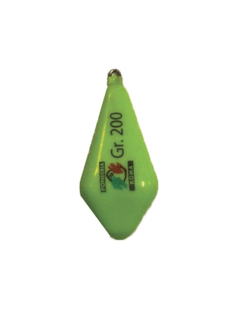 Piombo Bolentino Quadrifaccettato Plastificato Extra Fosforescente