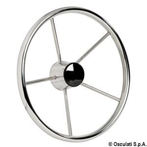 Volante inox 5 razze 380 mm
