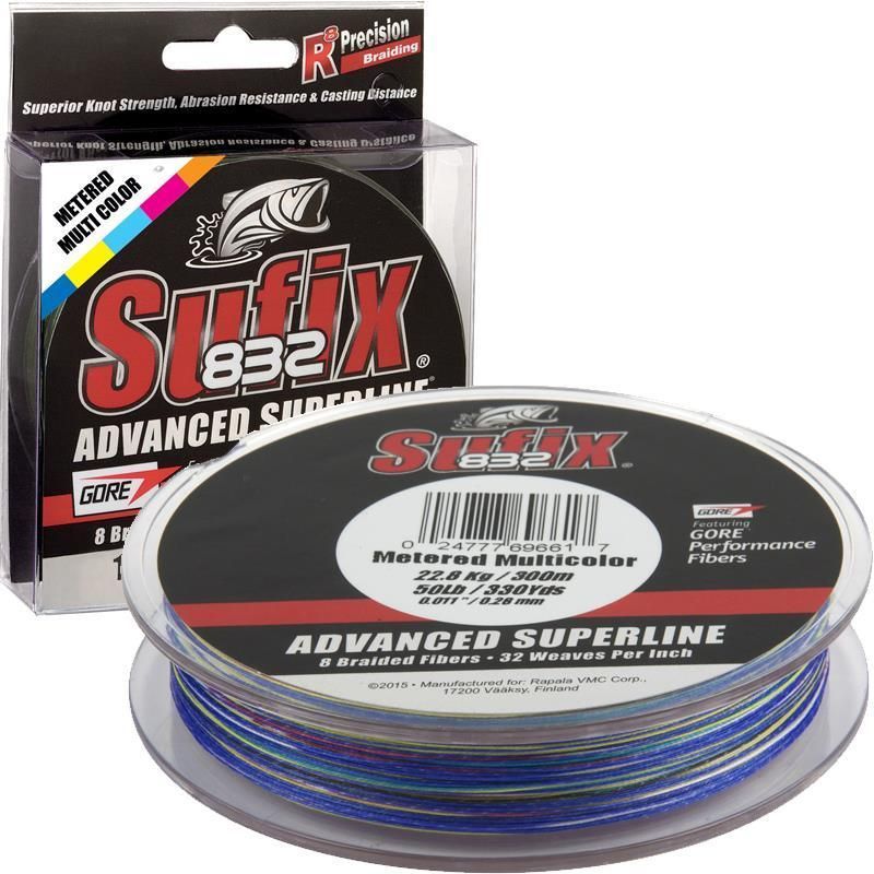 SUFIX 832 BRAID MULTICOLORE 300M