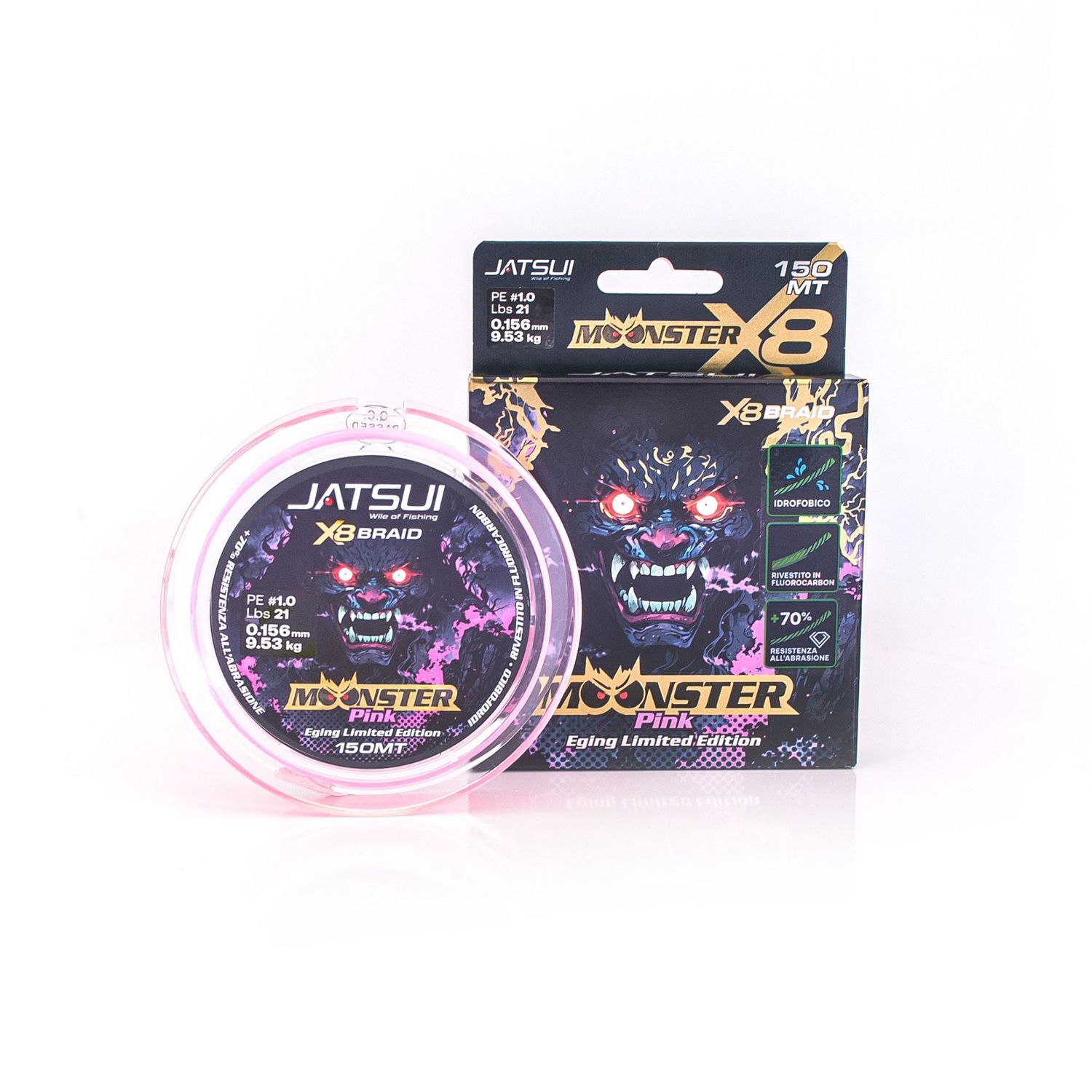 JATSUI MOONSTER BRAID PINK 150mt