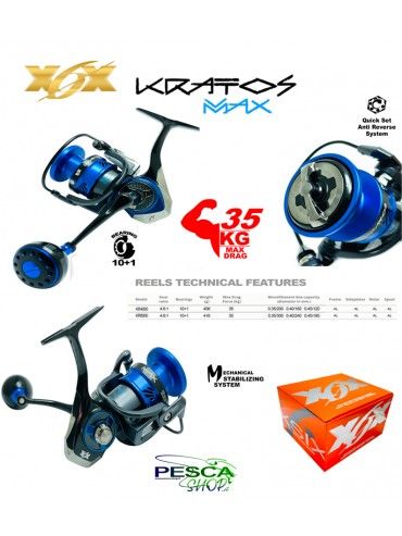 MULINELLO X6X KRATOS MAX KR-6000 10+1 BB