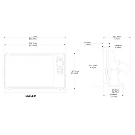 LOWRANCE EAGLE 9 50/200 HDI