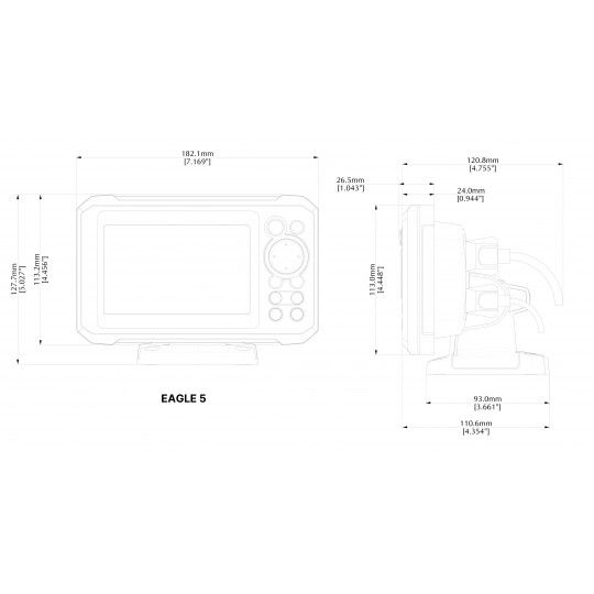 LOWRANCE EAGLE 5 ROW 83/200