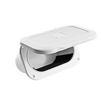 Conten. Ovale Porta Oggetti C/Sport. Bianco 111,5x177,5x73,5