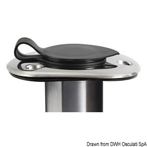 Portacanne incasso inox 42 mm 90°