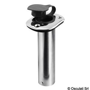 Portacanne incasso inox 42 mm 90°