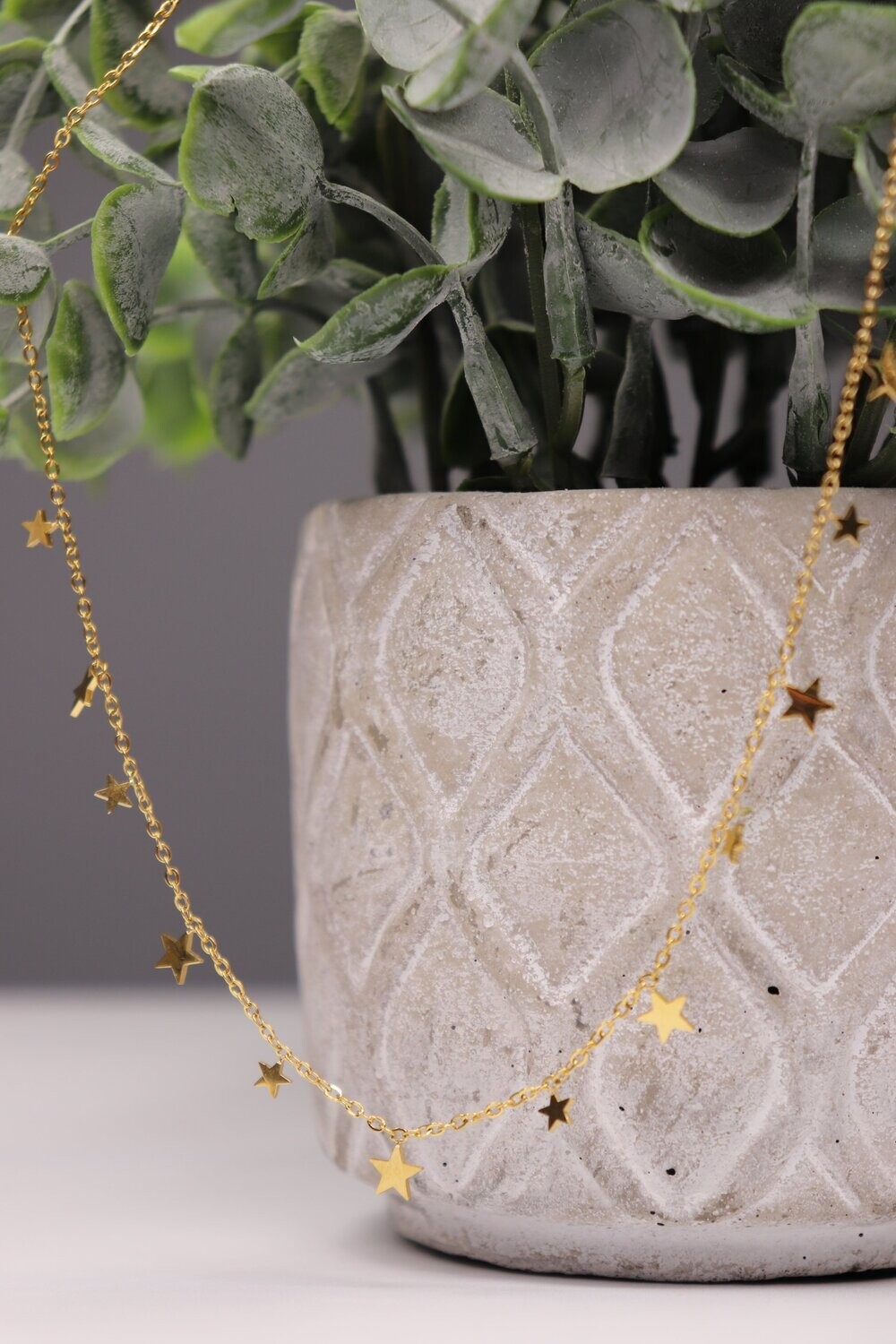 Gold Layering Necklace, Style: Star