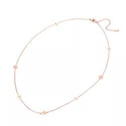 Dainty Flower Necklace, Color: Rose Gold