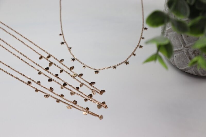 Rose Gold Layering Necklace