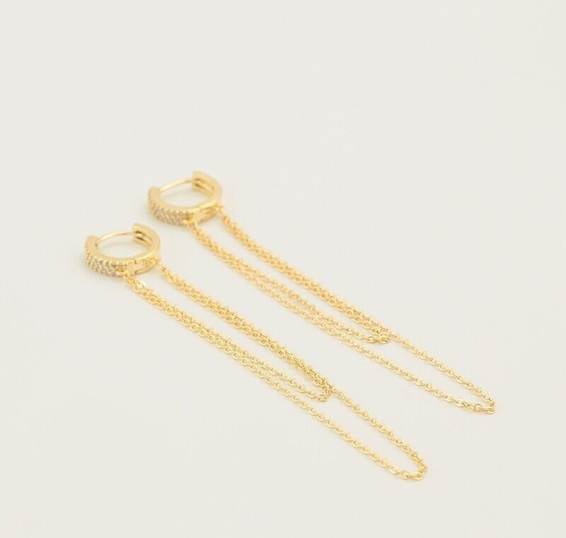A Little Something Extra Gold Hoop Earrings