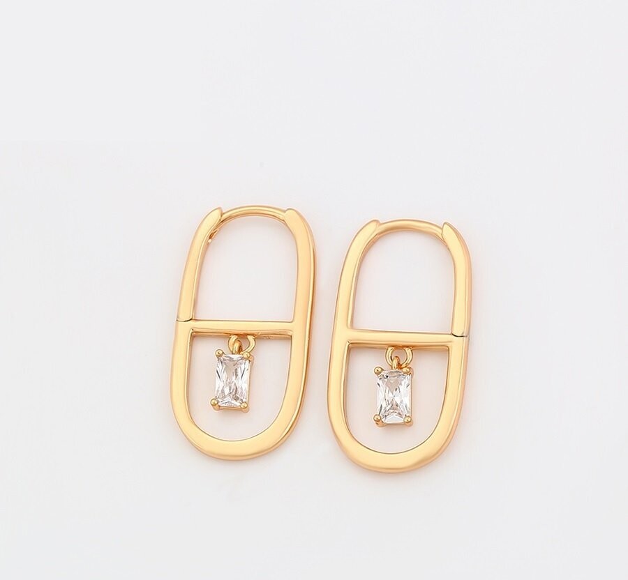Modern Crystal Earrings