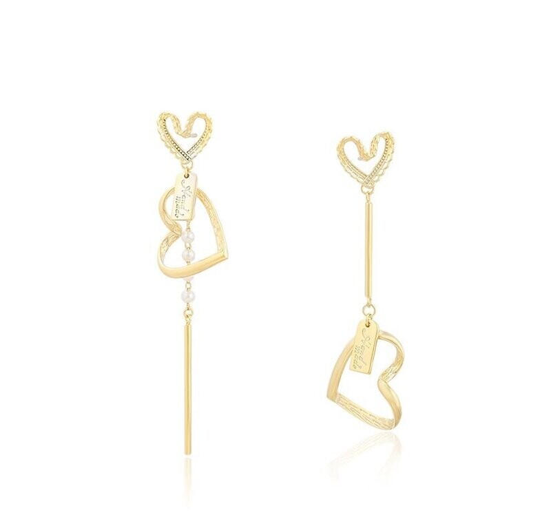 Hand Made Heart Earrings