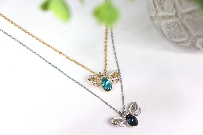 Crystal Bee  Necklace