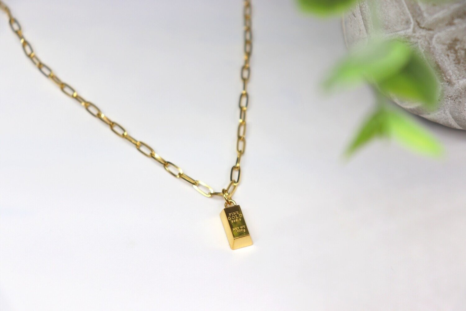 Gold Bar Necklace