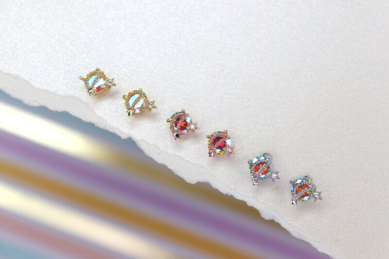Dreaming Aura Moon Studs