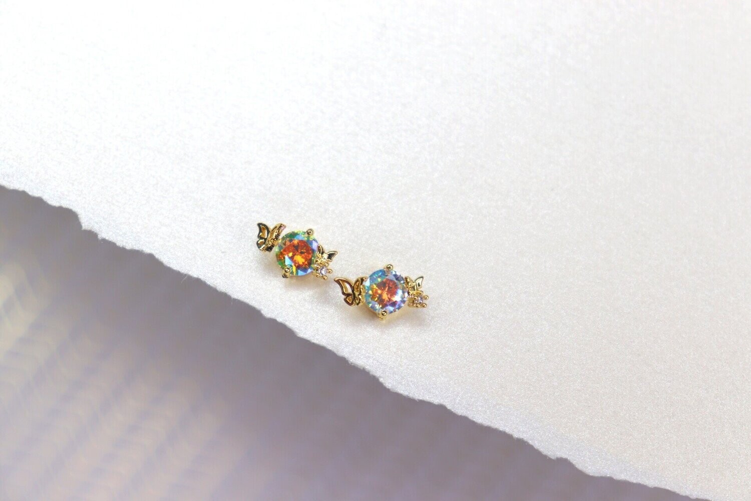 Dreaming Aura Butterfly Studs, Color: Gold Dreaming Butterfly Studs