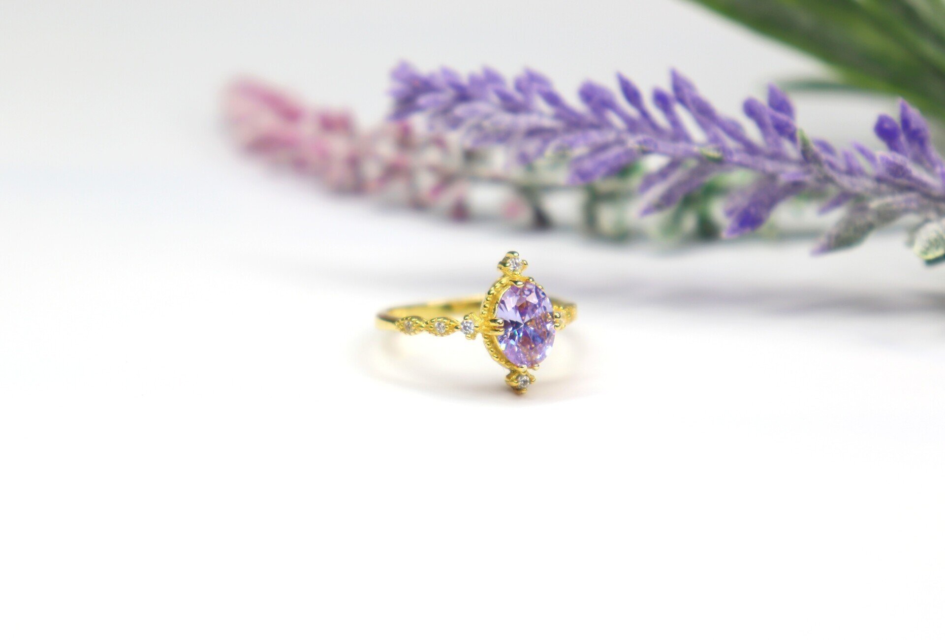 Lavender Lace Ring