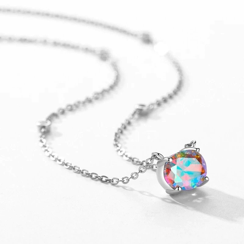 Modern Aura Diamond Necklace