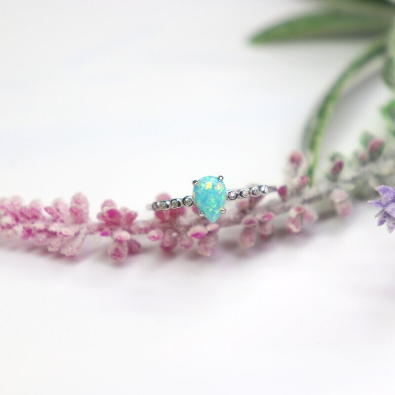 Water Drop Opal Ring