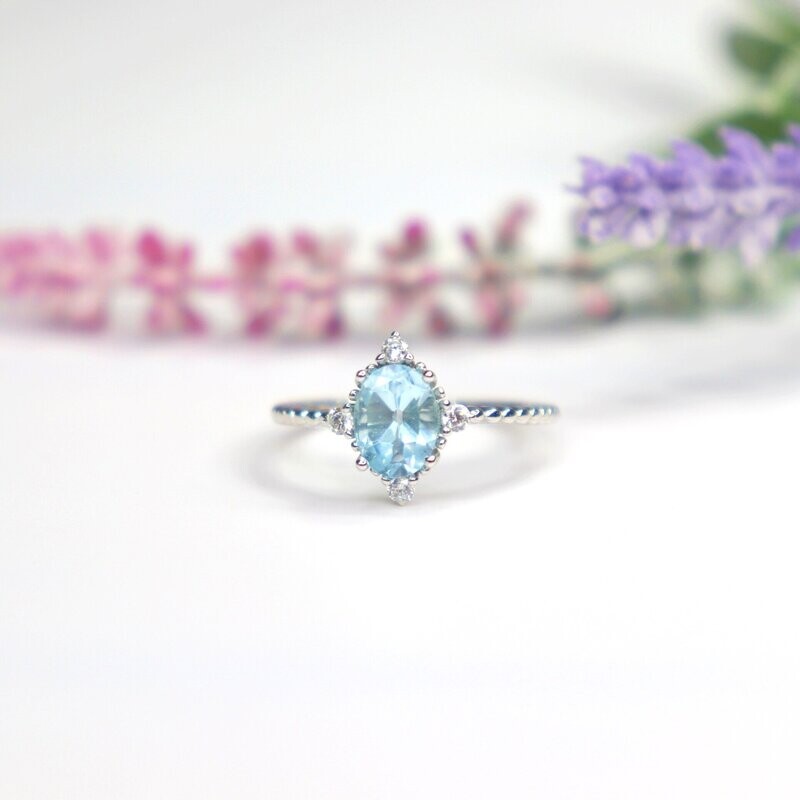 Royal Sky Blue Topaz Ring