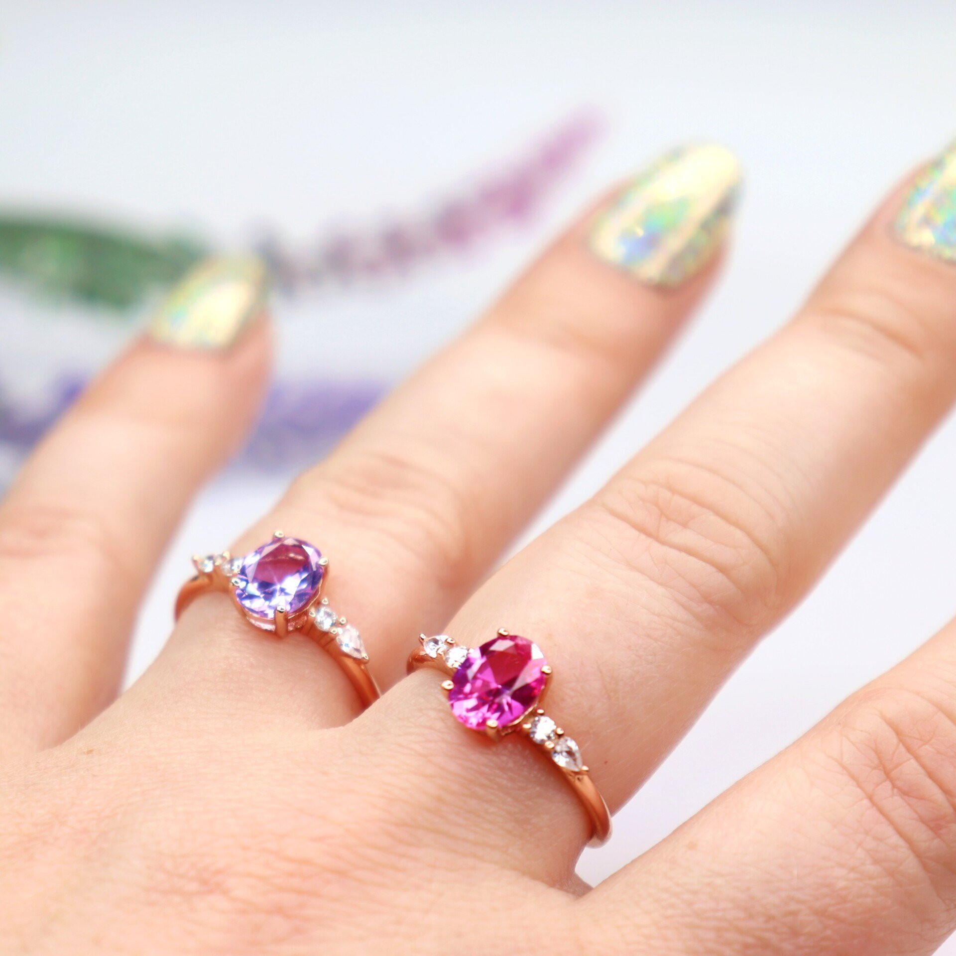 Lilac Rose Ring