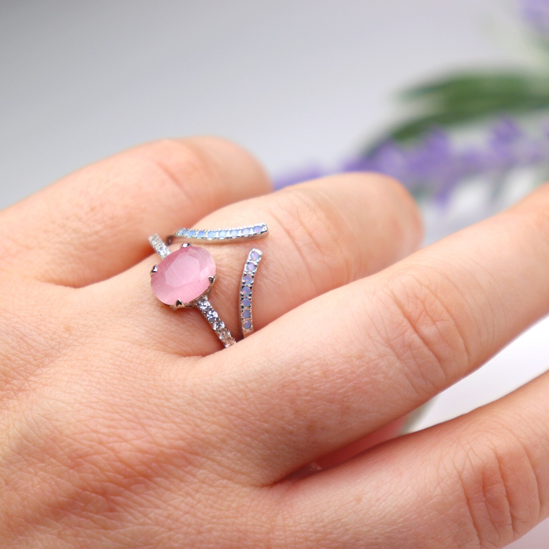 Fire Crystal Infinite Ring