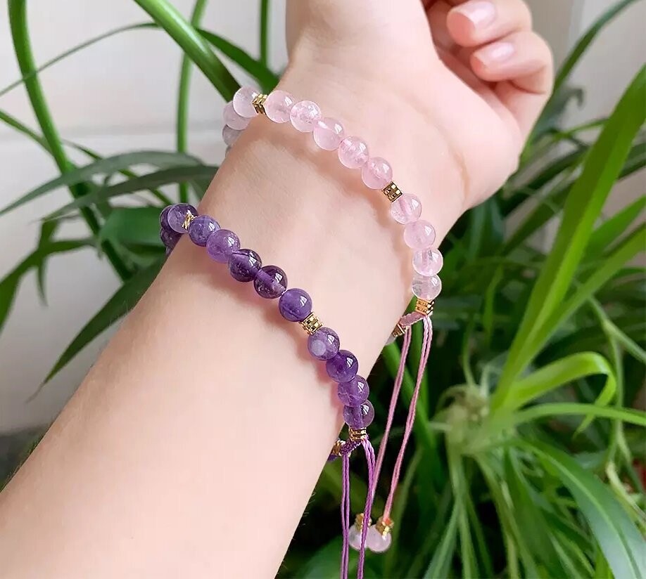 Adjustable Natural Stone Beaded Bracelet